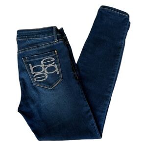 BEBE Size 26 Women’s Jeans Bebe studs logo Dark Blue